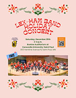 Flyer for Lex-Ham Band holiday concert