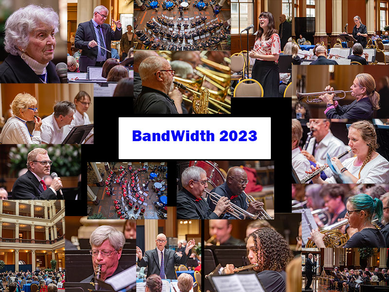 Collage of scenes from BandWidth 2023